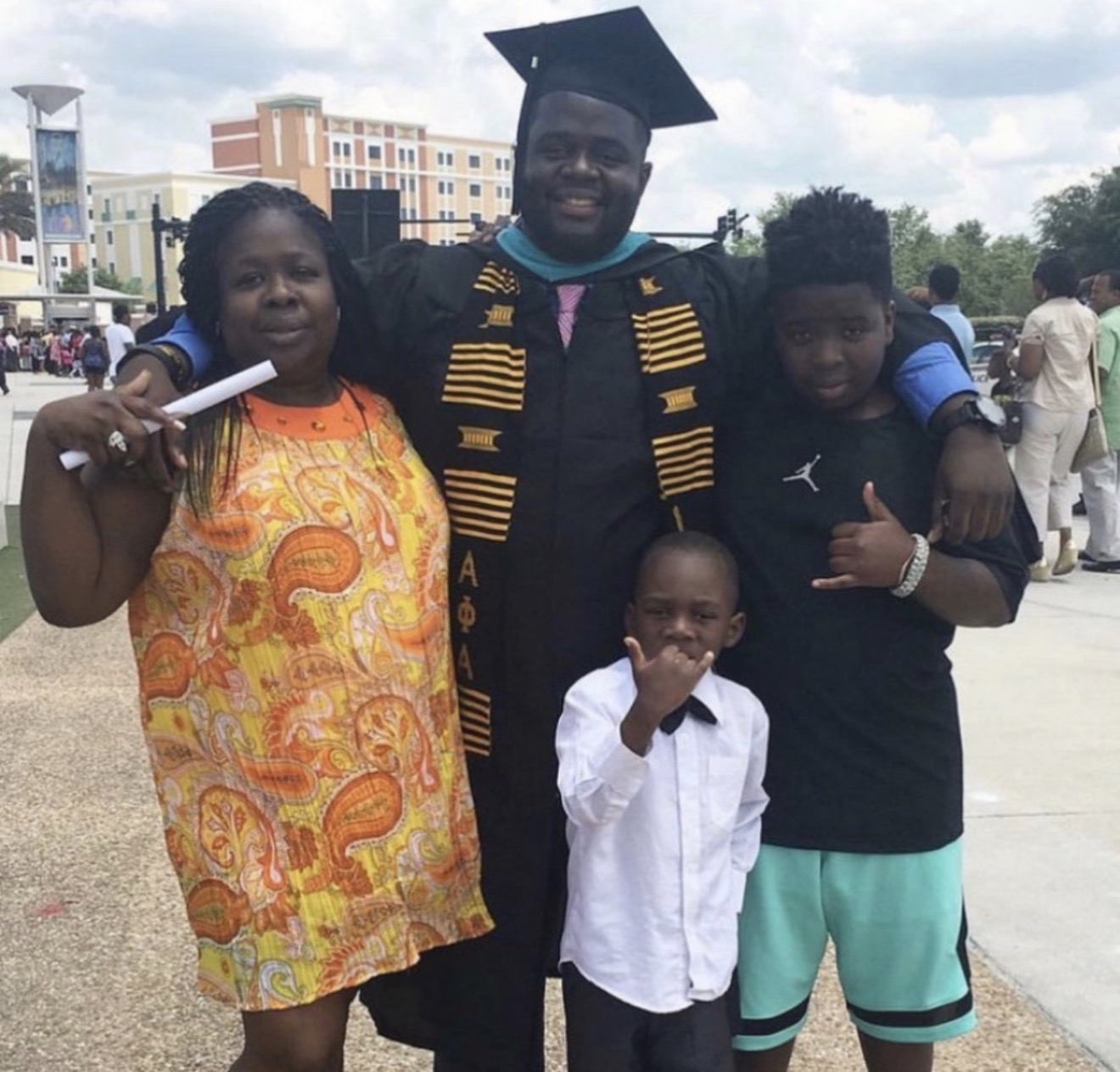 Dr. Kerry Shipman at graduation with family